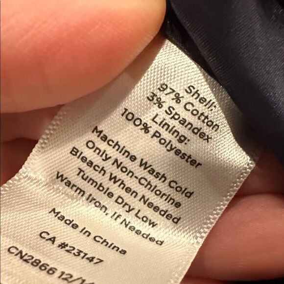 Talbots 6P paisley midi skirt navy multi colored - Picture 3 of 3